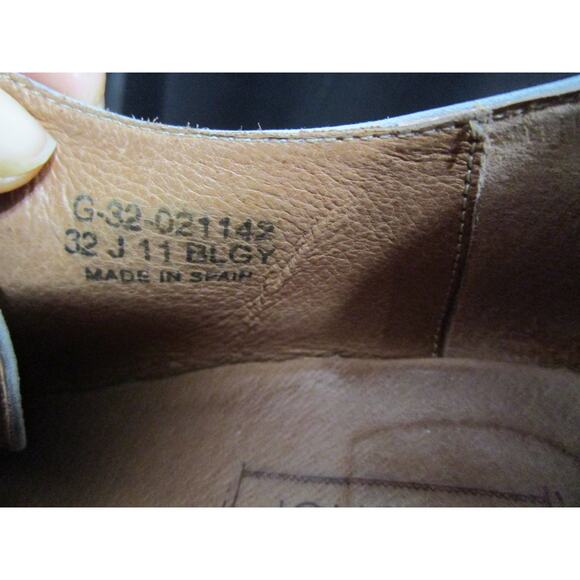 Topshop Gray Leather Lace Up Block Heel Booties Women 9-9.5 US/40 EU - Picture 11 of 11